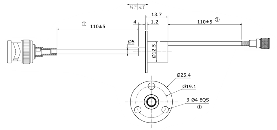 Single Channel Video Slip Ring 300rpm For Lossless HD Video Transmission