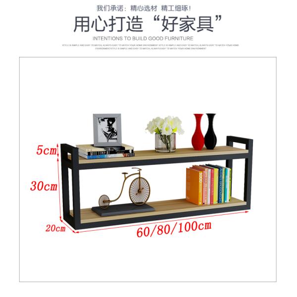 Wood Corner Wall Shelf Design Metal Frame Floating Shelves for Bedroom Mail Packing Y