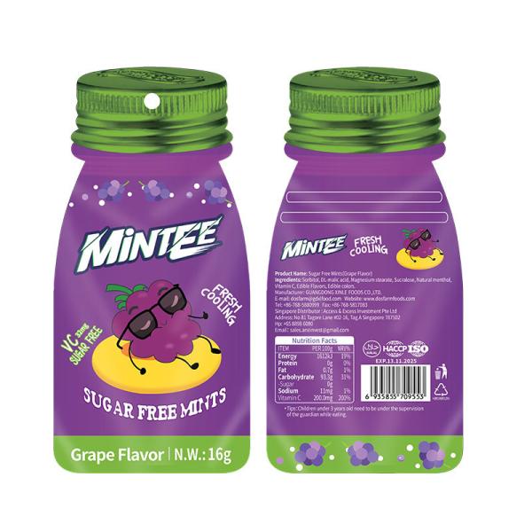 OEM personnaliser stockage à température ambiante délicieux bonbons à la menthe sans sucre