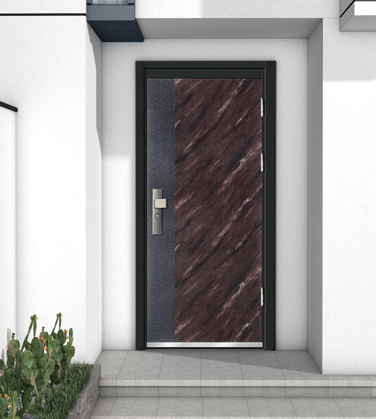 Entrance Interior Front House Door ISO Certificate Chinese Door Factory Steel Security Doors Whole Sales Price