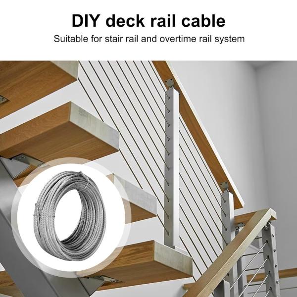7X7/7X19 1/8 Hot DIP Galvanized Steel Wire Rope Galvanized Aircraft Cable Tolerance ±1% Special Free Cutting Steel