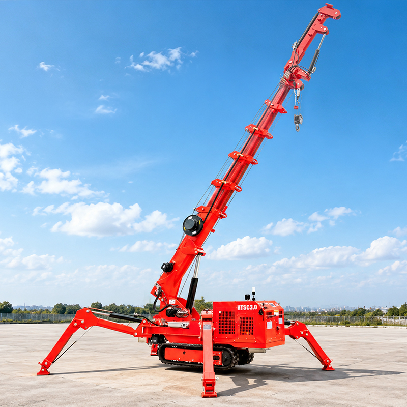 3 tons crawler spider crane