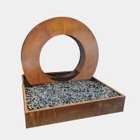 Característica de água de aço corten personalizável Decoração exterior Aparência enferrujada para casa