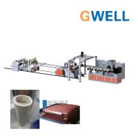 Ligne en plastique opaque boudineuse à vis d'extrusion de feuille de la machine GPPS de production de feuille de GPPS jumelle