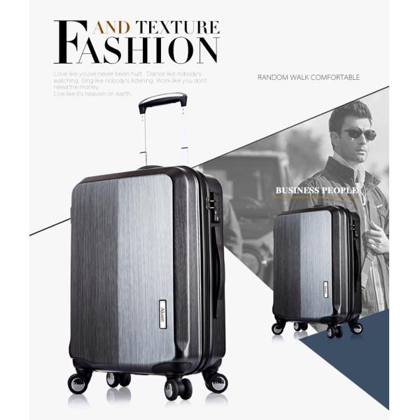 Brushed Finish Hard Shell Suitcase with TSA Lock