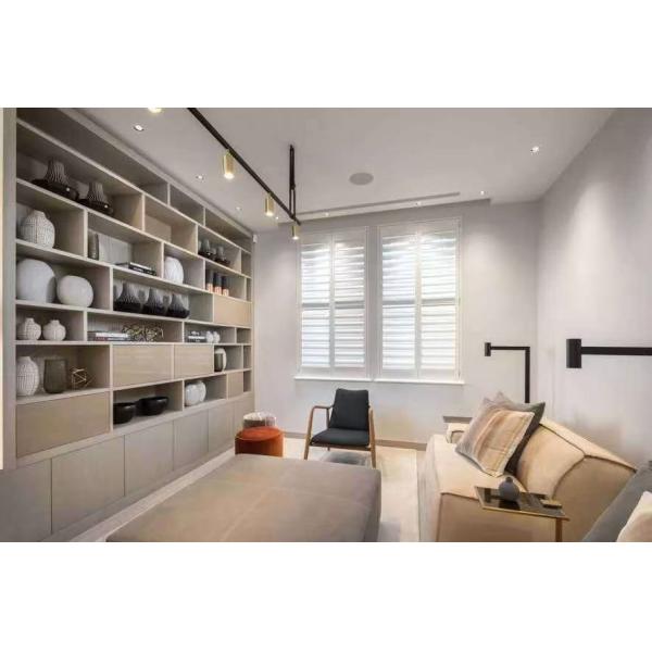 Tailored Double Layer Polyester Window Valance Curtains Readymade For Living Room