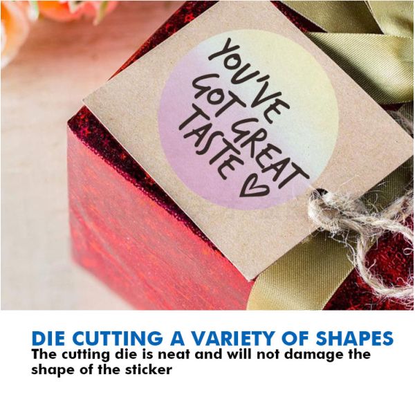 Round Holographic Laser Sticker Rainbow Color Custom