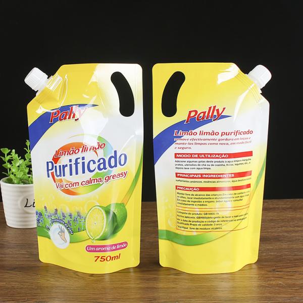 Алюминиевая фольга стоящий вытяжной мешок с соприкосновением вытяжной биоразлагаемый жидкий пакет