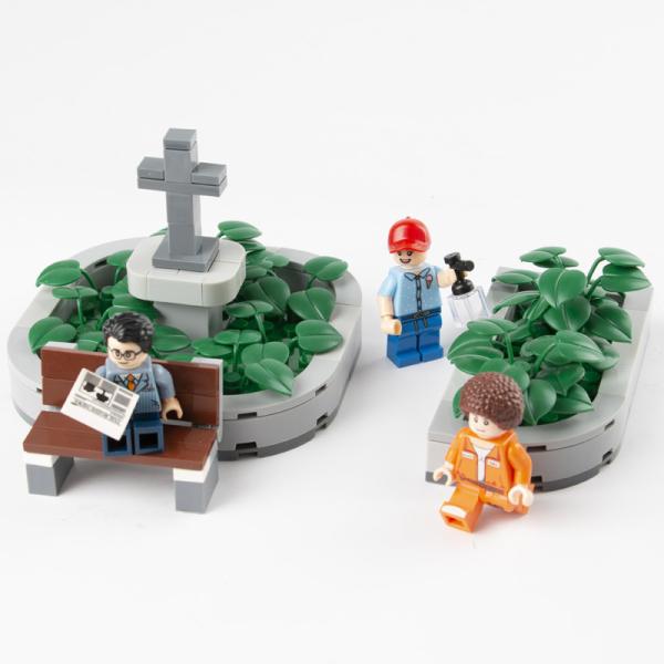 MOC bricks  flower bed for city construction decoration public park building blocks