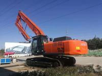 Longue excavatrice Boom And Arm de portée avec casser le marteau ou le coupeur hydraulique