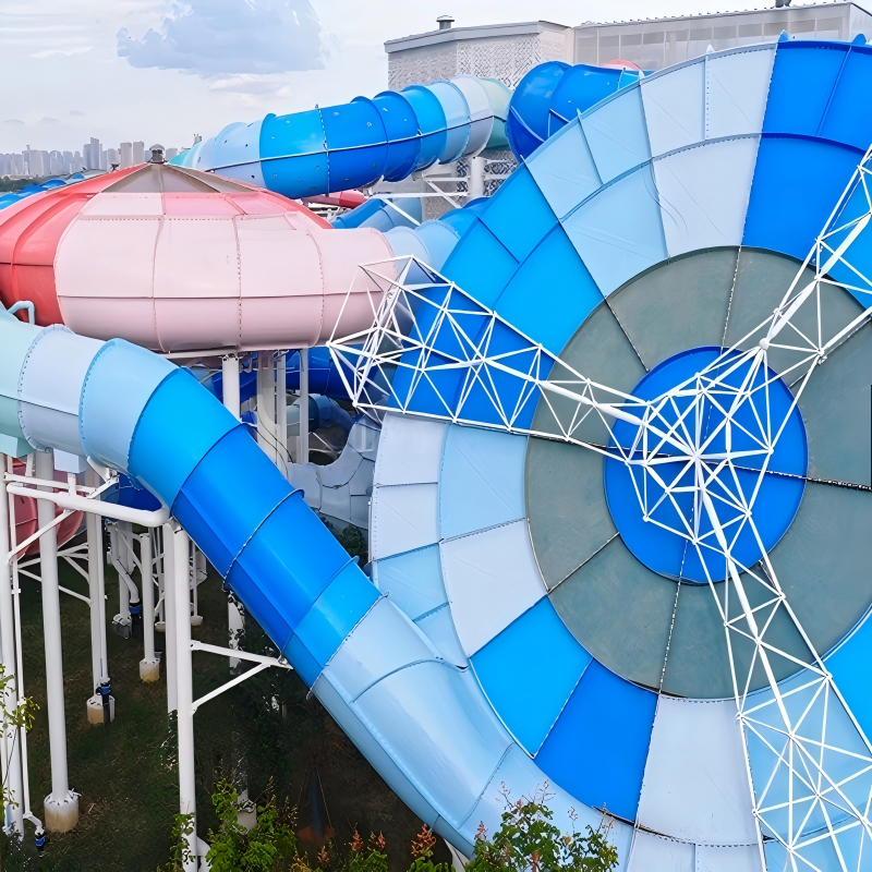 Seven Intertwined Combo Water Slide Weightlessness 15-19m Height