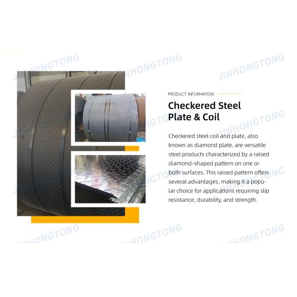Sample Avaliable Q345B Astm Hot Rolled Checkered Sheet Checkered Plate Diamond Sheets Checkered Steel Coil 2000-12000mm Length