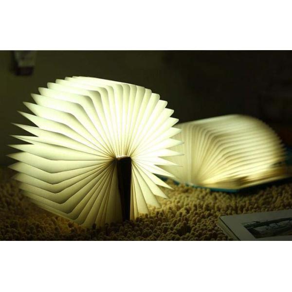 PU Cover 360 Degree Adjustable Rechargable Book Shape Light For Gift