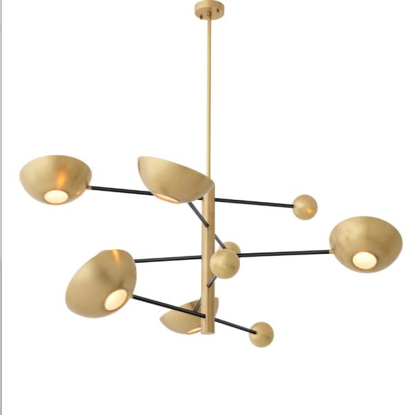 Art moderne décoratif LED Modern Pendant Lights Plafond haut Ronde Hôtel luxe lustre