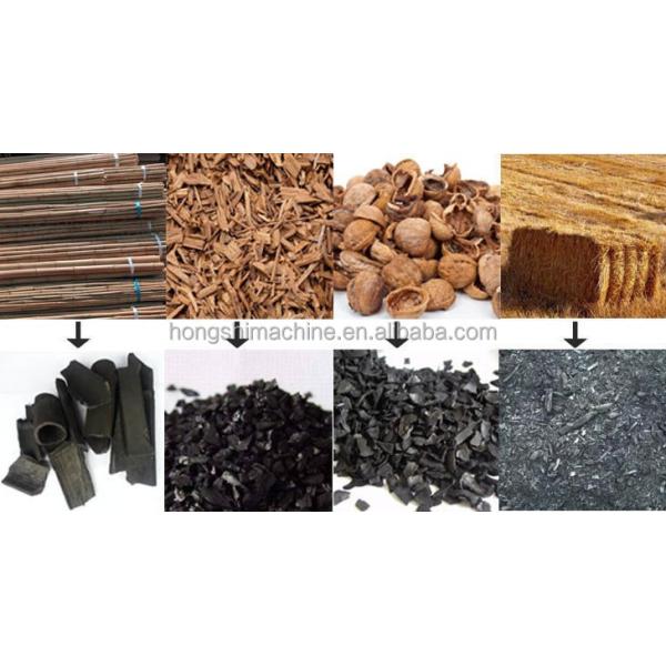 Horizontal Wood Log Carbonization Stove , Bamboo Charcoal Carbonizer Furnace Oven