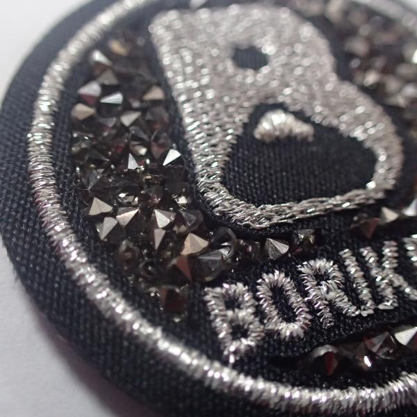 roupa de forma Diamond Embroidery de 3D grande Logo Iron On Patches For