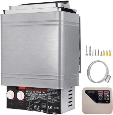 Modern Dry Sauna Heater 9KW Boiling Water Bath Stove 220V-240V Controller Electric Home Hotel External Sauna Room