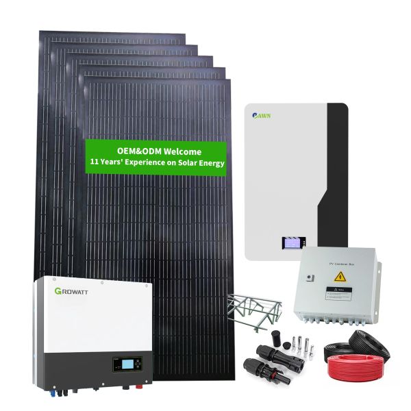 Hot Sale 5KW 10KW 15KW 20KW 25KW 30KW Solar Generator 5000W Monocrystalline Solar Panels Power Solar Energy Systems for Home