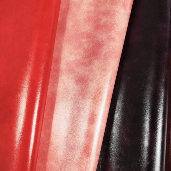 Масляный воск Рельефный PU обувь Кожа поддельная расчетка текстура Экологически чистые