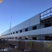 Construction de structures en acier préfabriqué pour entrepôt, usine et centre commercial certifié CE