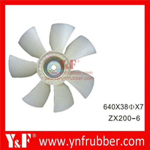 Excavator Fan Blade for , VOL-VO, Komatsu, Hitachi, Sumitomo, Kobelco, Kato, Hyundai, Doosan, Daewoo, Kubota,