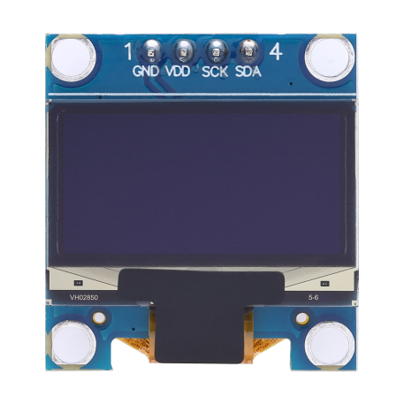 0.96 Inch White/Blue OLED Display 128x64 I2C 4-Pin SSD1315 3.0V