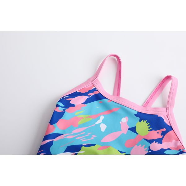 UPF 50+ Breathable Girls Swimwear Kids Swimsuit Machine Washable Comfort