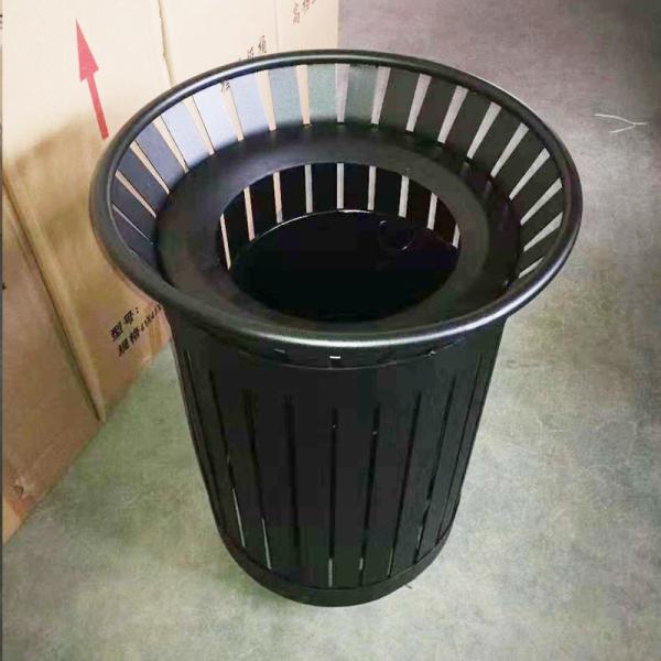 Outdoor	 Recycle Bin Waste Bin Round Stainless Steel Pedal Trash Can