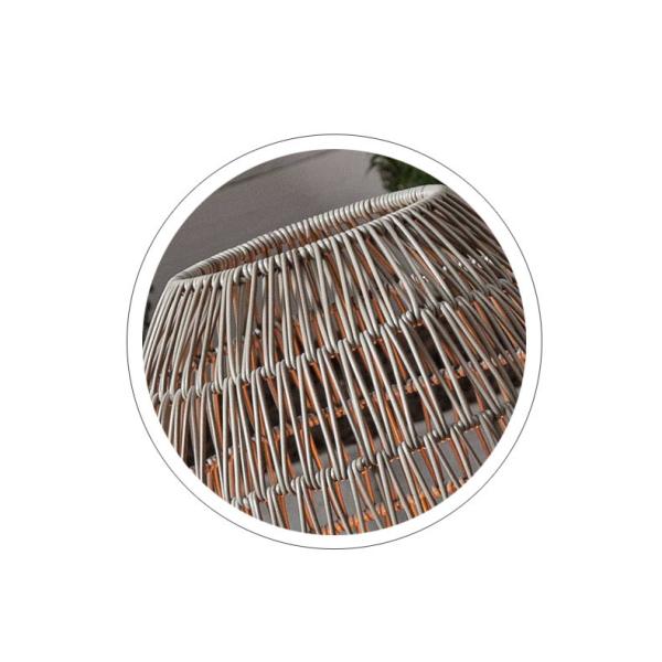 Ip44 LED Rattan Standing Lamp Shade For Garden Swimming Pool