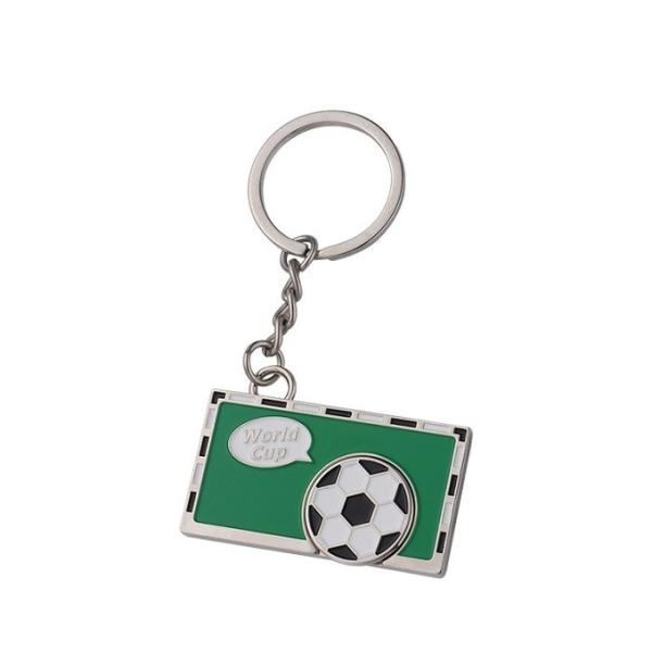 Customization Football Soccer Keychain Promotional Sublimation Blank Custom Metal Keychain