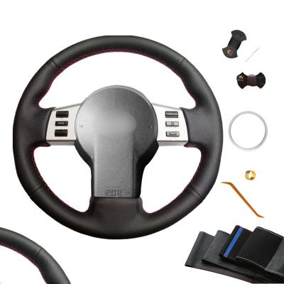 Green Thread Custom Black DIY Steering Wheel Cover for Infiniti FX35 FX45 2003-2012