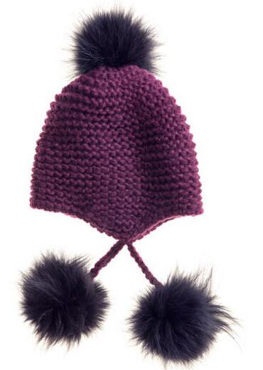 Handmade Wool Knitted Beanie Scarves Sets Heavy Knitted Fur Hat Scarf Set
