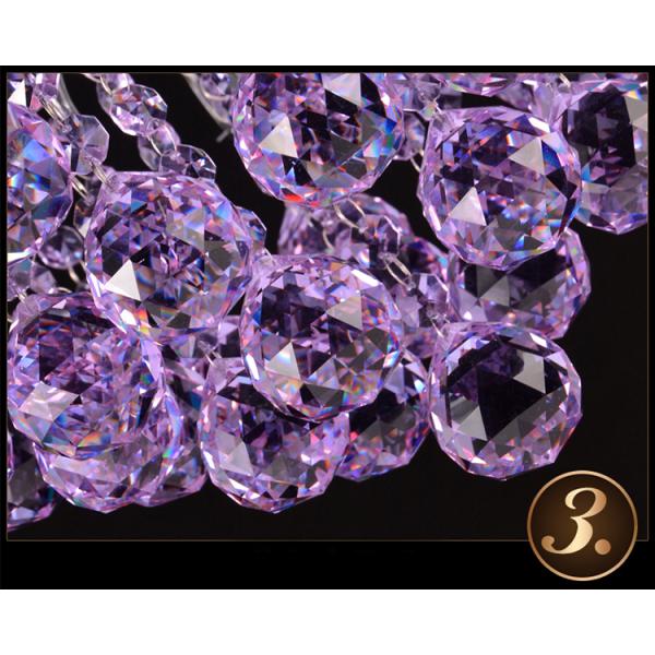 Small metal chandelier with K9 crystal for indoor home lighting fixtures (WH-MI-70)