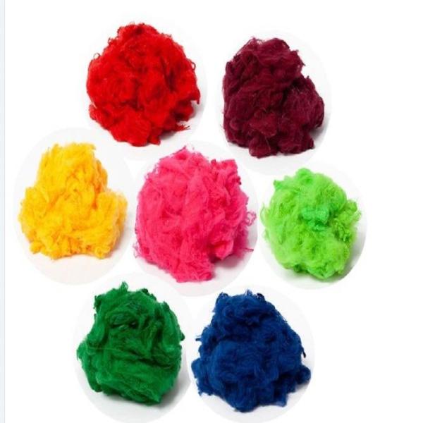 Felt Fabric Raw Materials Regenerated Polyester Fiber , Polyester Staple Fibre PSF