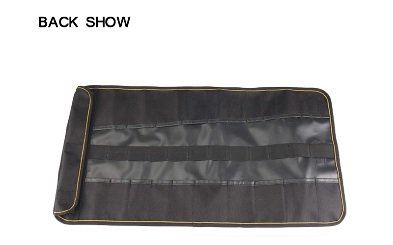 Professional High Quality Polyester Bartender Knife Folding Rolling Tool Bag Tool Kit Bag