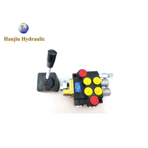 2 Spool Hydraulic Joystick Control Valve 11gpm , Double Acting Cylinder