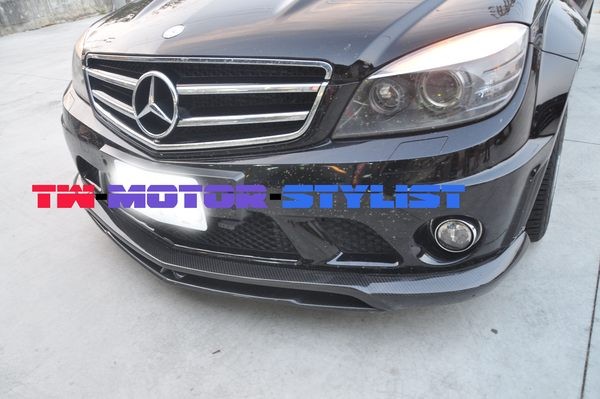 Губы фронта волокна углерода стиля БЭНЗ В204 К63 к (3 части)