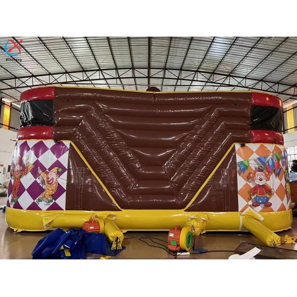 Manufacturer Zoo Inflatable Fun City Inflatable Bouncy House Slide Castle