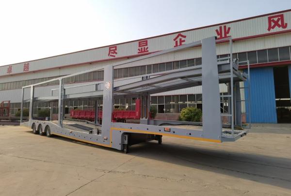 8 Car 3axles Hydraulic Carrier Semi Trailer High Reliability for Car Hauler Transport