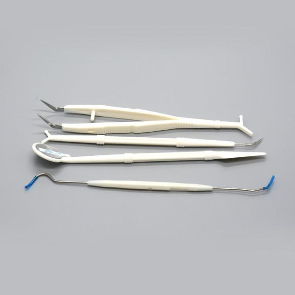 Multi-function Dental Supply Dental Instrument Set/Disposable Dental Kit Instrument Set, Face Shield Denture Box Micro Brush Dental Tray