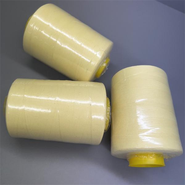 Ne20/3 Para Aramid Sewing Thread NFPA1971 Raw Yellow For Industrial Conveyor Belt
