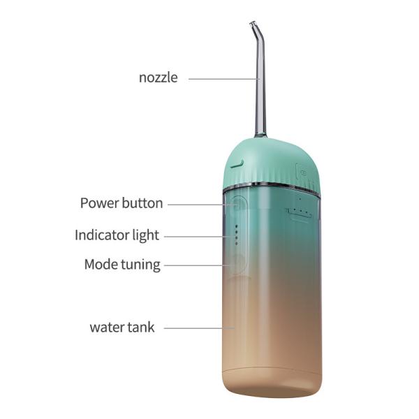1250mAh Water Flosser Teeth Cleaner With 160ml Water Tank Capacity OEM