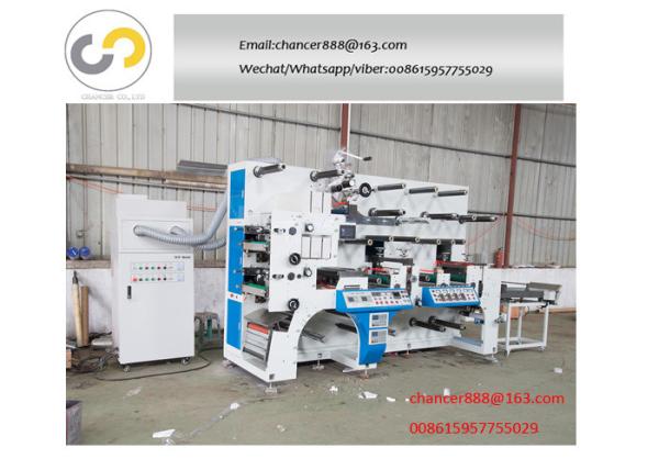 Automatic multifuctional label flexo printing machine with 2 set die cutting station