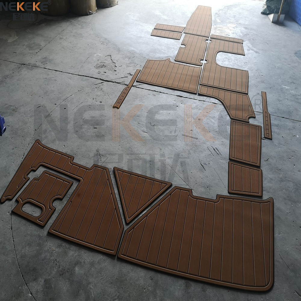 2015 Regal 1900 ES Swim Platform Cockpit EVA Faux Teak Deck Flooring Marine Mat Pad