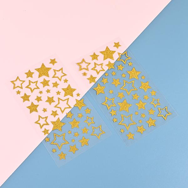 Manual Account Luminous Star Stickers 1.25mm Mobile Back Sticker
