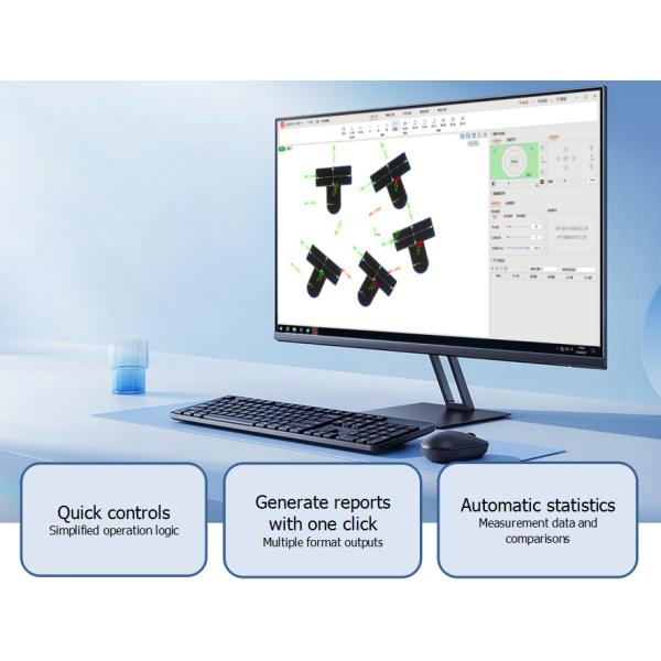 KLM4030 Vision Measuring Machine Video Inspection System For Semiconductor Field