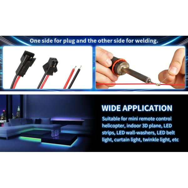 LED свет кабельной проволоки с мужским и женским JST SM кабельных разъемов современный дизайн стиль