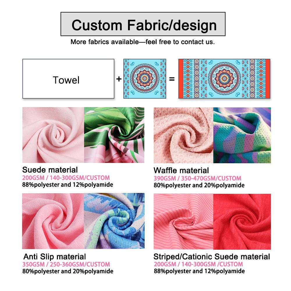 Customized Sand-Free Fashionable for Summer Children Printed Beach Towel