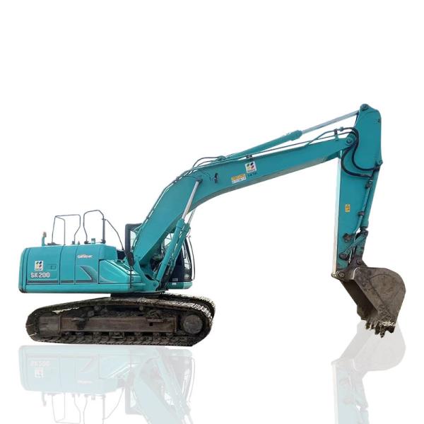 Japanese Original Used Kobelco SK200 Excavator 0.8m3 Bucket Capacity 110kw Rated Power