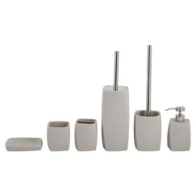 Conjunto de balcão de banho de areia de forma quadrada para banheiro em casa